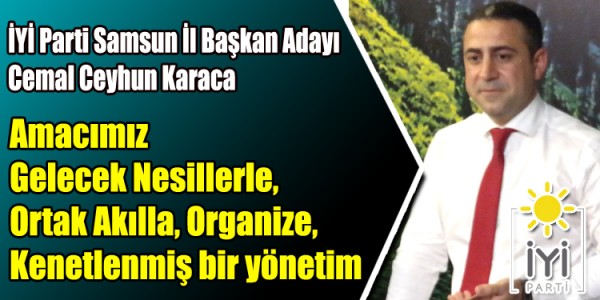 Amacımız Gelecek Nesillerle, Ortak Akılla, Organize, Kenetlenmiş bir yönetim